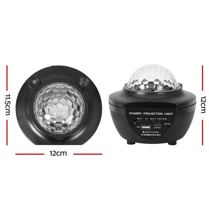 Gardeon Projector Party Night Light LED Galaxy Starry Sky Ocean Star Lamp Music PAR-LIGHT-Q5-BK