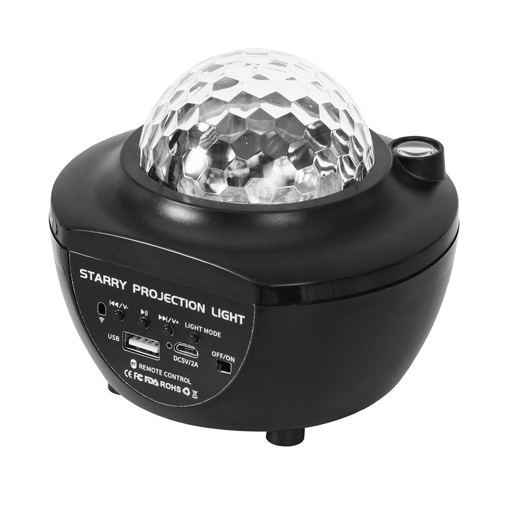 Gardeon Projector Party Night Light LED Galaxy Starry Sky Ocean Star Lamp Music PAR-LIGHT-Q5-BK