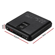10000mAh Portable Power Bank PD22.5W Quick Charging Fast Charger for Phone Black PB-1WPD20-R-BK
