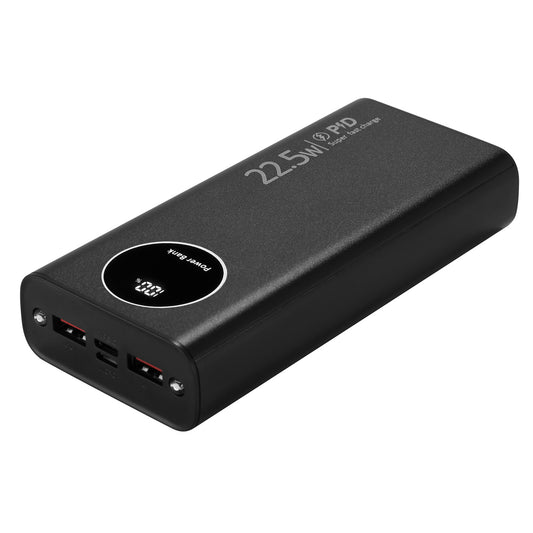 20000mAh Portable Power Bank PD22.5W Quick Charging Fast Charger Phone Battery PB-2WPD20-C-BK