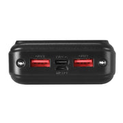 20000mAh Portable Power Bank PD22.5W Quick Charging Fast Charger for Phone Black PB-2WPD20-R-BK