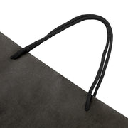 50pcs Bulk Paper Bags Pack Shopping Retail Gift Bag Reusable Fabric Handle Black PB-50-F-BK