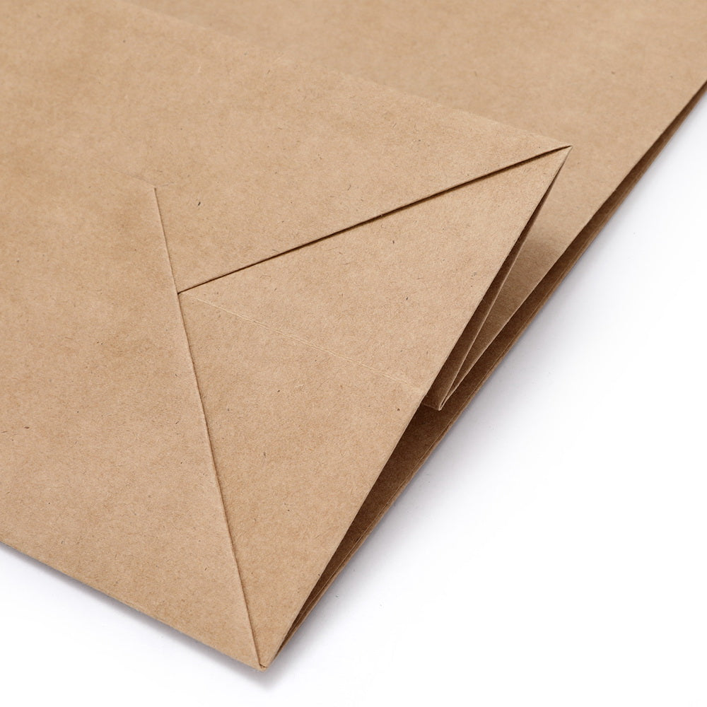 50pcs Bulk Kraft Paper Bags Pack Brown Shopping Retail Gift Bags Reusable Brown PB-50-F-BR