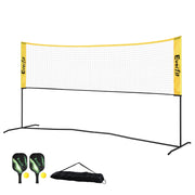 Everfit 10ft Portable Pickle Ball Net Adjustable Multi-Sport for Badminton Tennis Pickleball Volleyball PB-B-10FT-GR