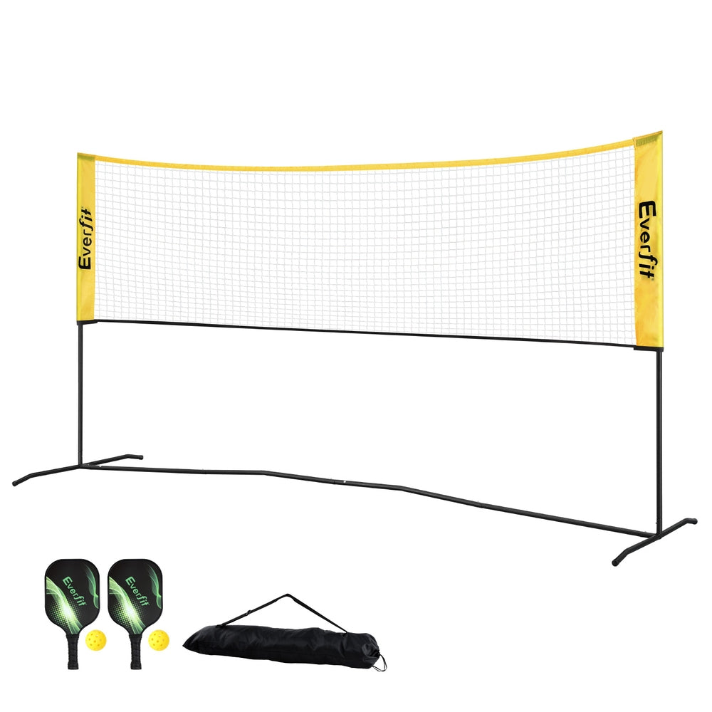 Everfit 10ft Portable Pickle Ball Net Adjustable Multi-Sport for Badminton Tennis Pickleball Volleyball PB-B-10FT-GR