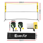 Everfit 10ft Portable Pickle Ball Net Adjustable Multi-Sport for Badminton Tennis Pickleball Volleyball PB-B-10FT-GR