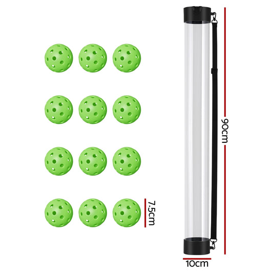 Everfit 12PC Pickleball Collector Set Multi-Ball Retriever Portable Storage Adjustable Strap PB-B-12PBC-GR
