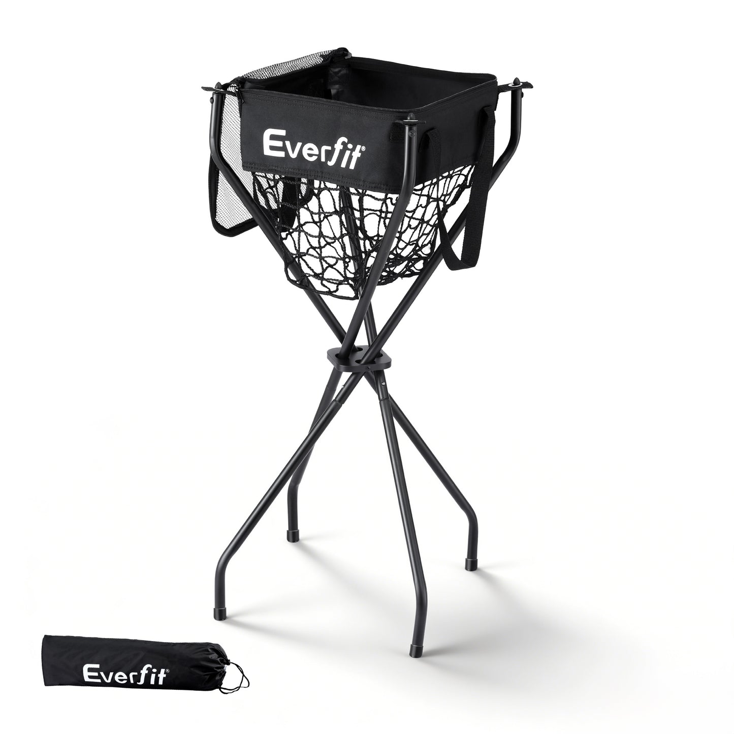 Everfit Portable Ball Cart Foldable Pickleball Tennis Baseball Softball PB-B-CART-BK