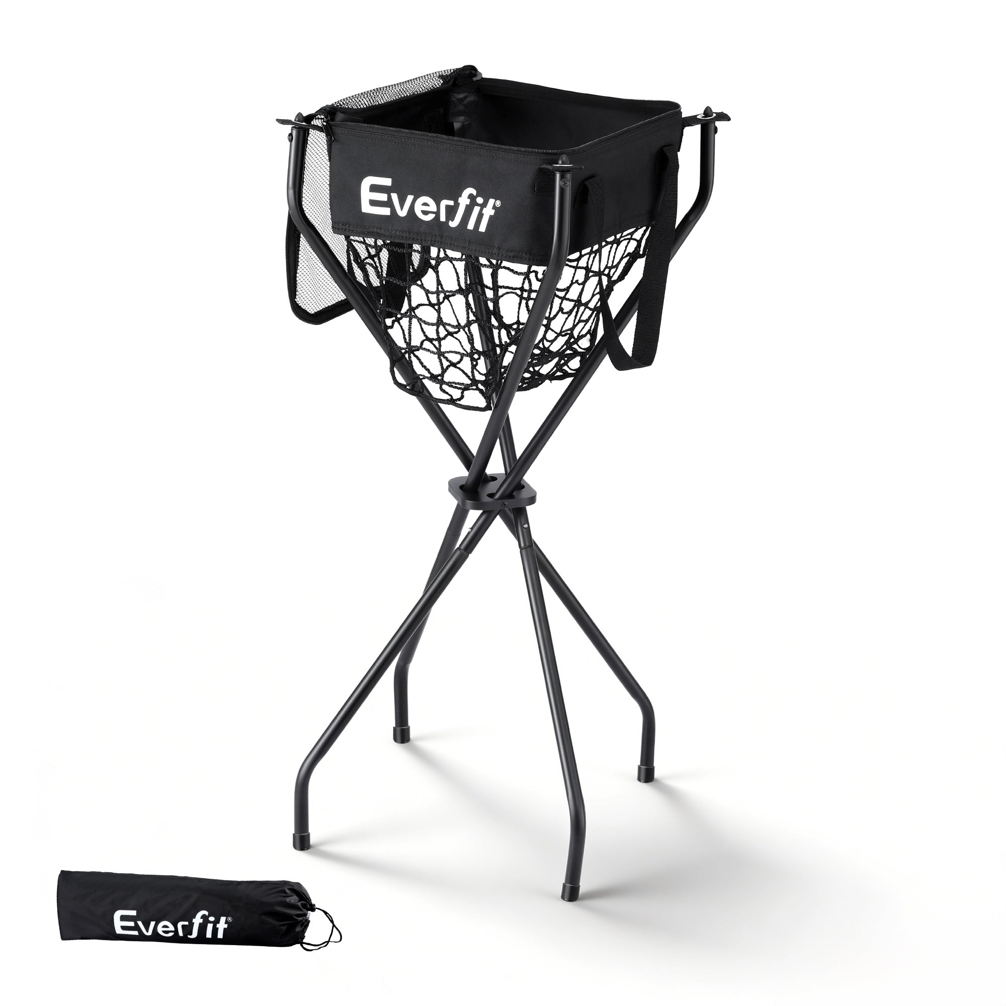 Everfit Portable Ball Cart Foldable Pickleball Tennis Baseball Softball PB-B-CART-BK