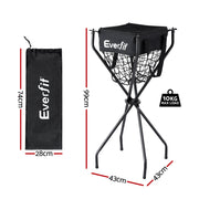 Everfit Portable Ball Cart Foldable Pickleball Tennis Baseball Softball PB-B-CART-BK