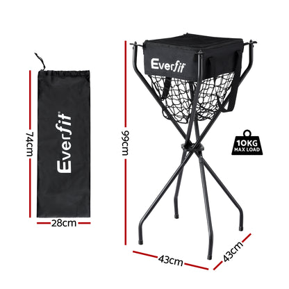 Everfit Portable Ball Cart Foldable Pickleball Tennis Baseball Softball PB-B-CART-BK