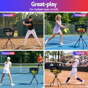 Everfit Portable Ball Cart Foldable Pickleball Tennis Baseball Softball PB-B-CART-BK