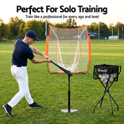 Everfit Portable Ball Cart Foldable Pickleball Tennis Baseball Softball PB-B-CART-BK