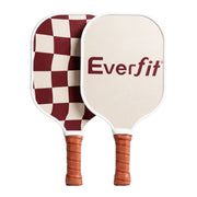 Everfit Pickleball Paddle Set Fibreglass Racquet Honeycomb Core With Bag Brown PB-B-PADDLE-BRX2