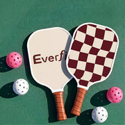 Everfit Pickleball Paddle Set Fibreglass Racquet Honeycomb Core With Bag Brown PB-B-PADDLE-BRX2
