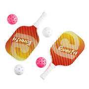 Everfit Pickleball Paddle Set Fibreglass Racquet Honeycomb Core With Bag Orange