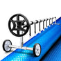Aquabuddy Pool Cover 500 Micron 10x4m Blue Swimming Pool Solar Blanket 4m Roller PC-100X40-L-BL-40ROL
