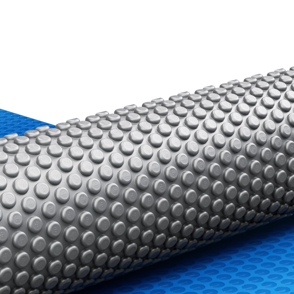 Aqua Buddy Pool Cover 600 Micron Bubble Heat Solar Blanket Blue Silver 10.5x4.2m PC-105X42-XL-DX-BL