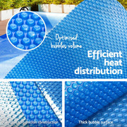 Aqua Buddy Pool Cover 500 Micron 11x4.8m Swimming Pool Solar Blanket Blue PC-110X48-L-BL