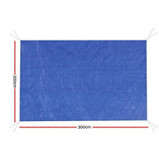 Aquabuddy Pool Cover 3x2m Above-ground Swimming Pool Blanket Blue PC-30X20-PE-BL