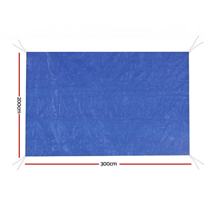 Aquabuddy Pool Cover 3x2m Above-ground Swimming Pool Blanket Blue PC-30X20-PE-BL
