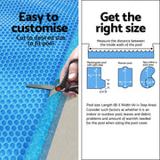 Aqua Buddy Pool Cover 600 Micron 7x4m Swimming Pool Solar Blanket Blue PC-70X40-L-BL