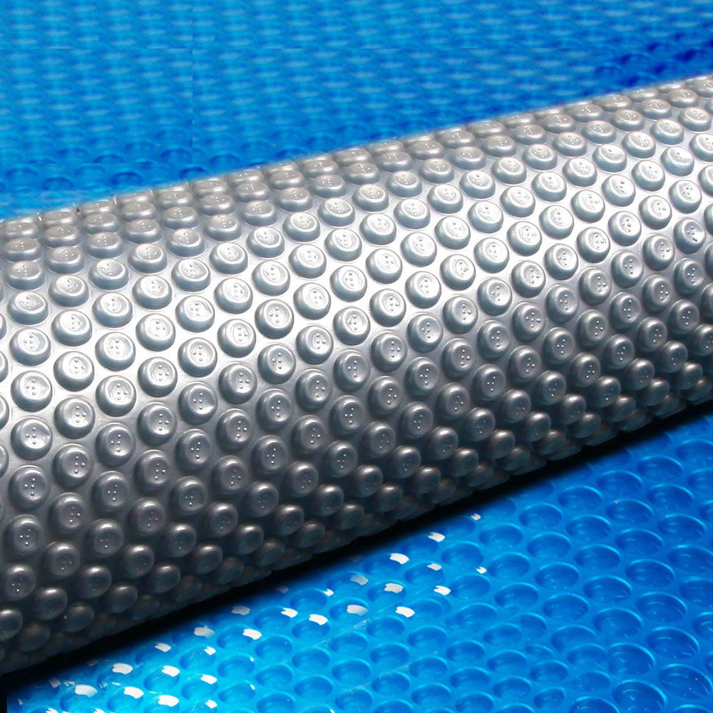 Aqua Buddy Pool Cover 500 Micron 7x4m Swimming Pool Solar Blanket Blue Silver PC-70X40-L-DX-BL