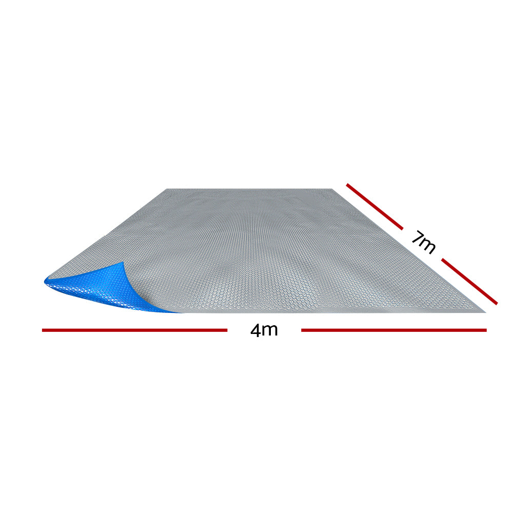 Aqua Buddy Pool Cover 500 Micron 7x4m Swimming Pool Solar Blanket Blue Silver PC-70X40-L-DX-BL