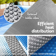 Aqua Buddy Pool Cover 500 Micron 7x4m Swimming Pool Solar Blanket Blue Silver PC-70X40-L-DX-BL