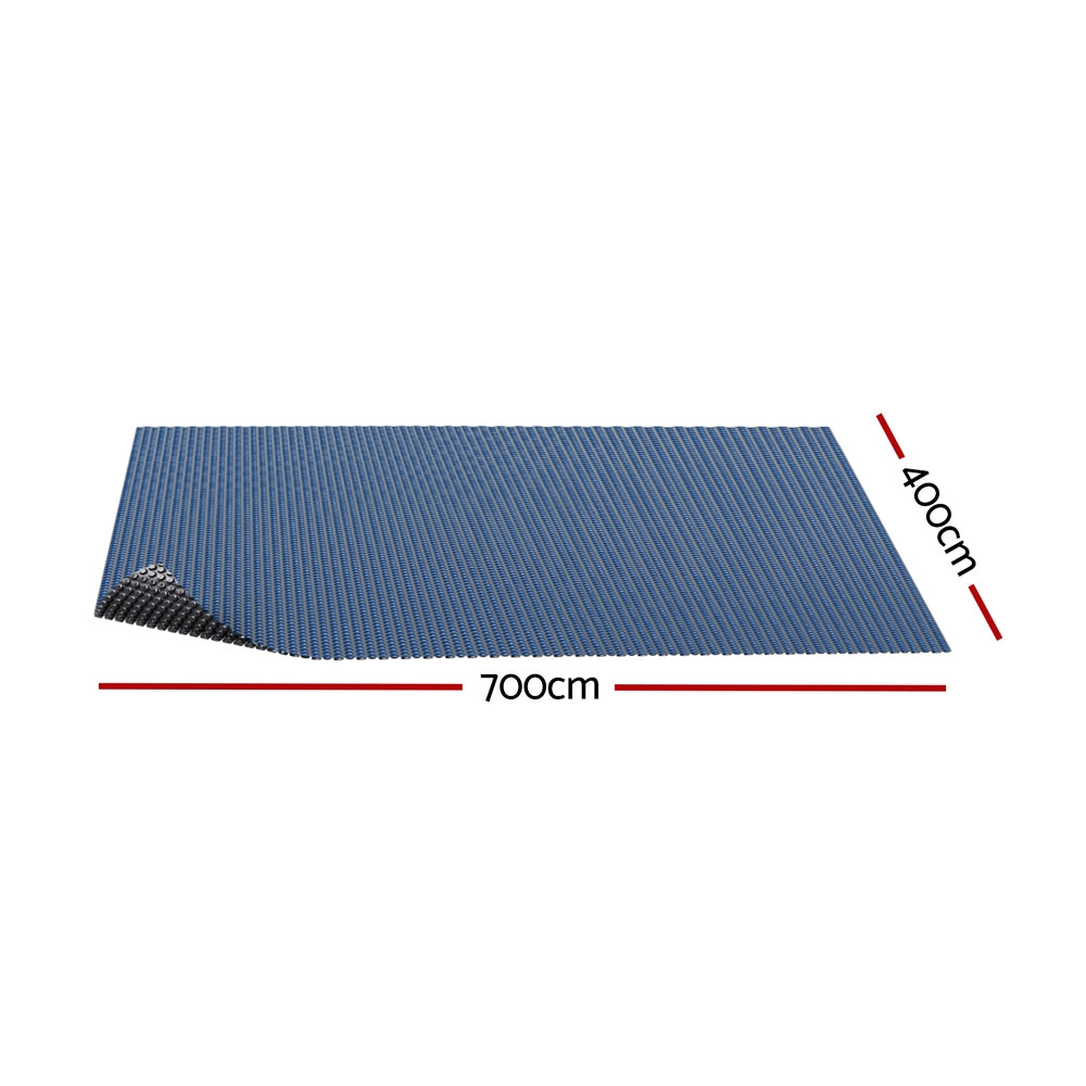 Aqua Buddy Pool Cover 600 Micron 7x4m Swimming Pool Solar Blanket Blue Black PC-70X40-XL-BK-BL