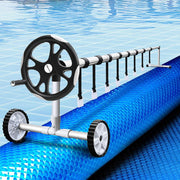 Aquabuddy Pool Cover 8x4.2m 400 Micron Blue Swimming Pool Solar Blanket 5.5m Roller PC-80X42-BL-ROLLER
