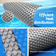 Aqua Buddy Pool Cover 600 Micron Bubble Heat Solar Blanket Blue Silver 8x4.2m PC-80X42-XL-DX-BL