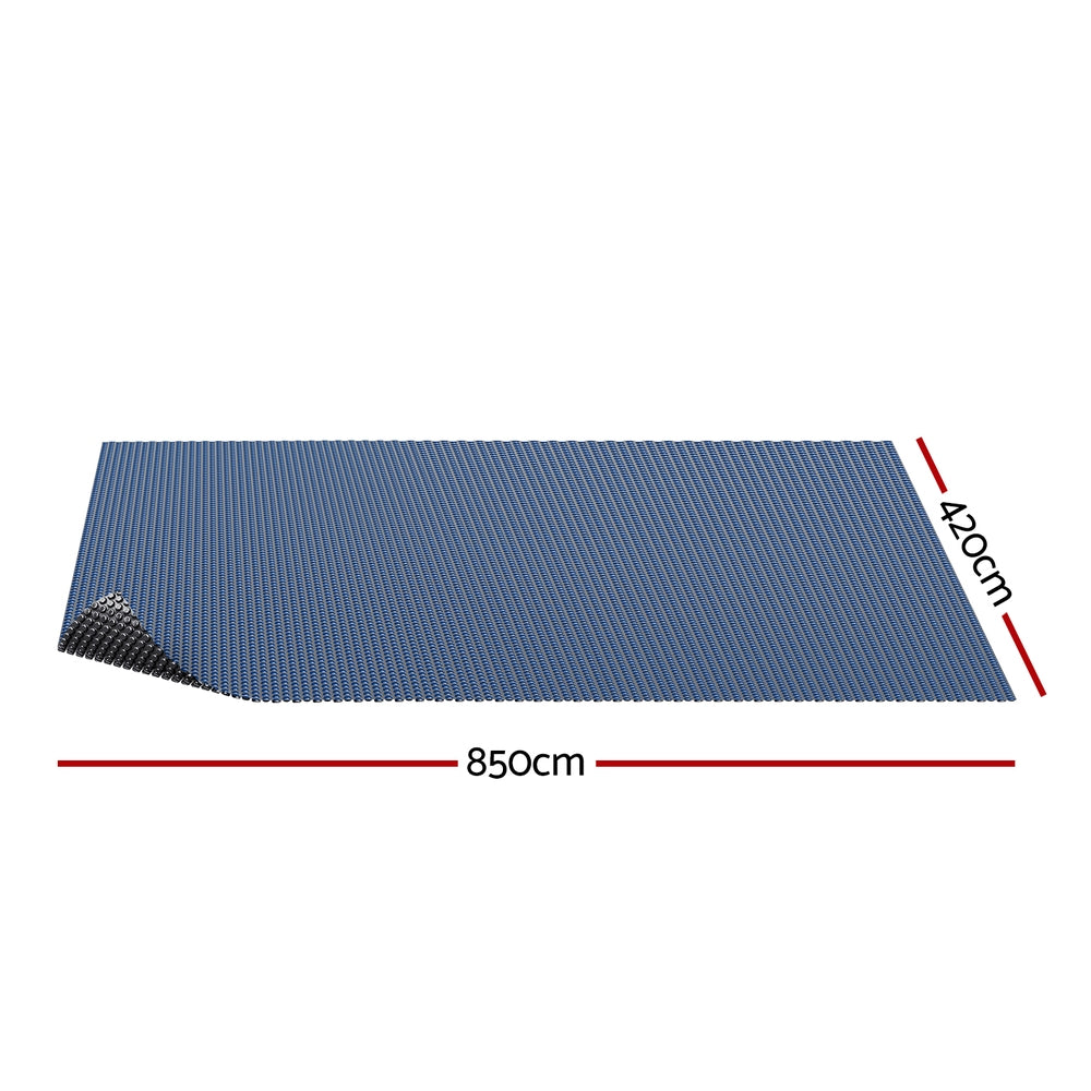 Aqua Buddy Pool Cover 600 Micron 8.5x4.2m Swimming Pool Solar Blanket Blue Black PC-85X42-L-BK-BL