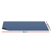 Aqua Buddy Pool Cover 600 Micron 9.5x5m Swimming Pool Solar Blanket Blue Black PC-95X50-L-BK-BL