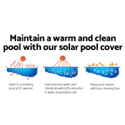 Aqua Buddy Pool Cover 9.5x5m 400 Micron Swimming Pool Solar Blanket Blue Silver PC-95X50-M-DX-BL