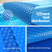 Aqua Buddy Pool Cover 600 Micron Bubble Heat Solar Blanket Shed Blue 9.5x5m PC-95X50-XL-BL