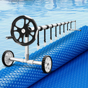 Aqua Buddy Pool Cover 600 Micron Heat Solar Blanket 9.5x5m w/ 5.55m Roller PC-95X50-XL-BL-ROLLER