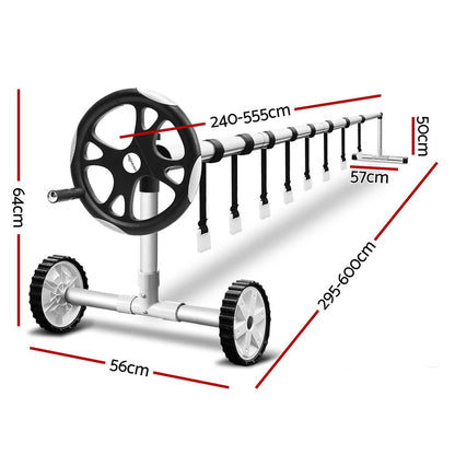 Aquabuddy Pool Cover Roller 5.5m Adjustable Swimming Pool Solar Blanket Reel PC-ROLLER-55