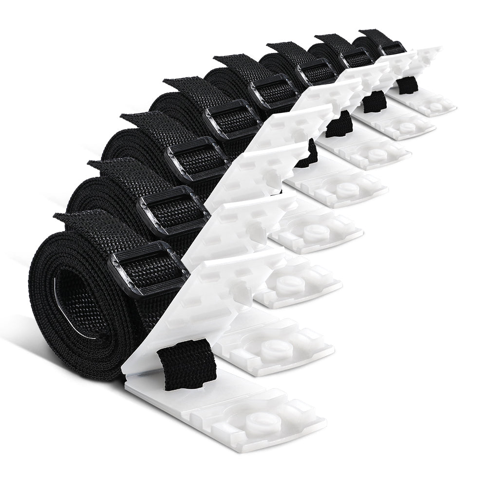 Aquabuddy Pool Cover Roller Attachment Swimming Pool Reel Straps Kit 8PCS PC-ROLLER-STRAPS