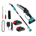 Giantz Telescopic Pole Chainsaw 6 Inch Cordless Tree Trimmer Kit 20V Battery PCAW-20V-6IN-GB