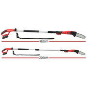Giantz Chainsaw Cordless Pole Chain Saw 20V 8inch Pruner Battery 2.7m Long Reach PCAW-20V-N-SAW-RD