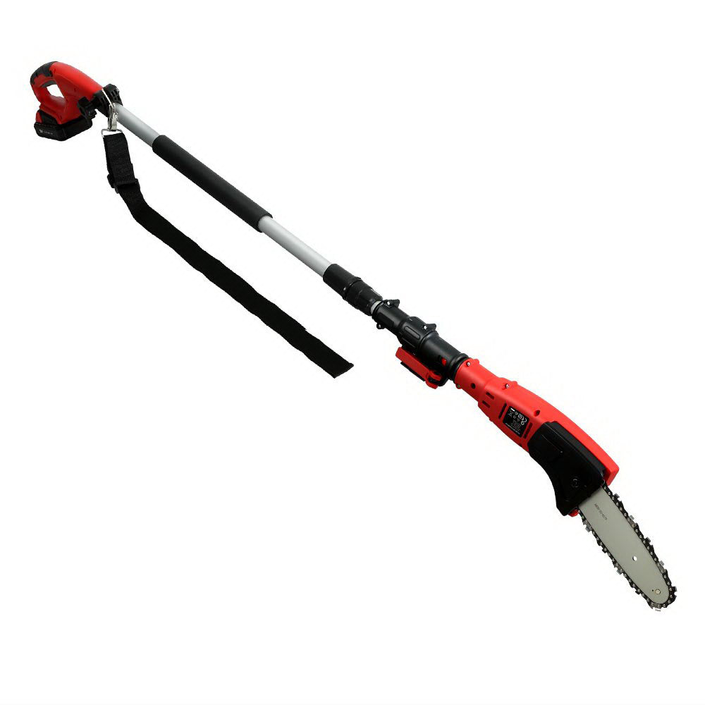 Giantz Chainsaw Cordless Pole Chain Saw 20V 8inch Pruner Battery 2.7m Long Reach PCAW-20V-N-SAW-RD