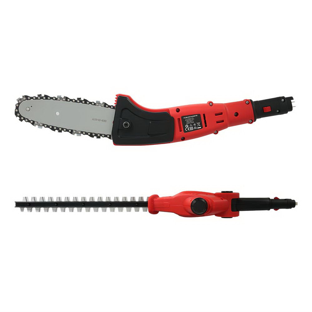 Giantz Chainsaw Trimmer Cordless Pole Chain Saw 20V 8inch Battery 2.7m Reach PCAW-20V-N-SAWTM-RD