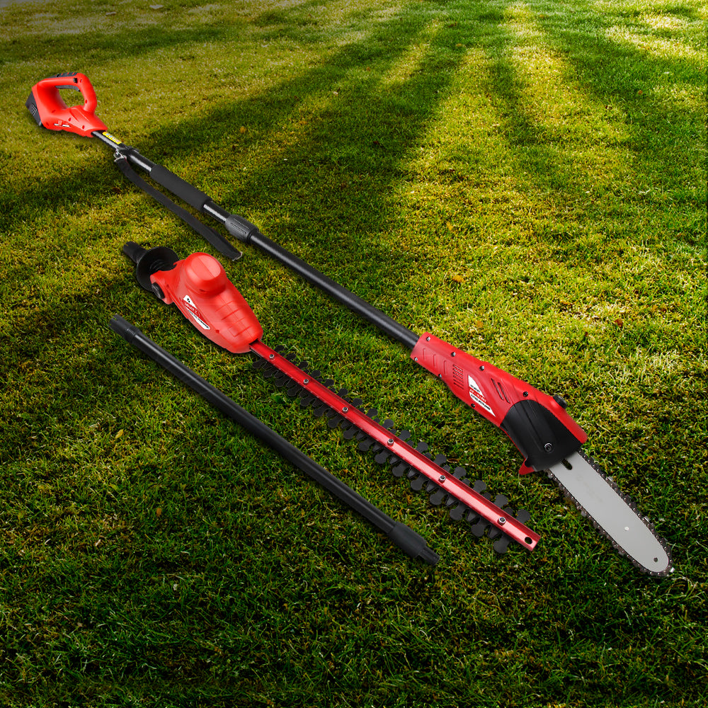 Giantz Chainsaw Trimmer Cordless Pole Chain Saw 8in 20V Battery 2.7m Reach PCAW-20V-SAWTM