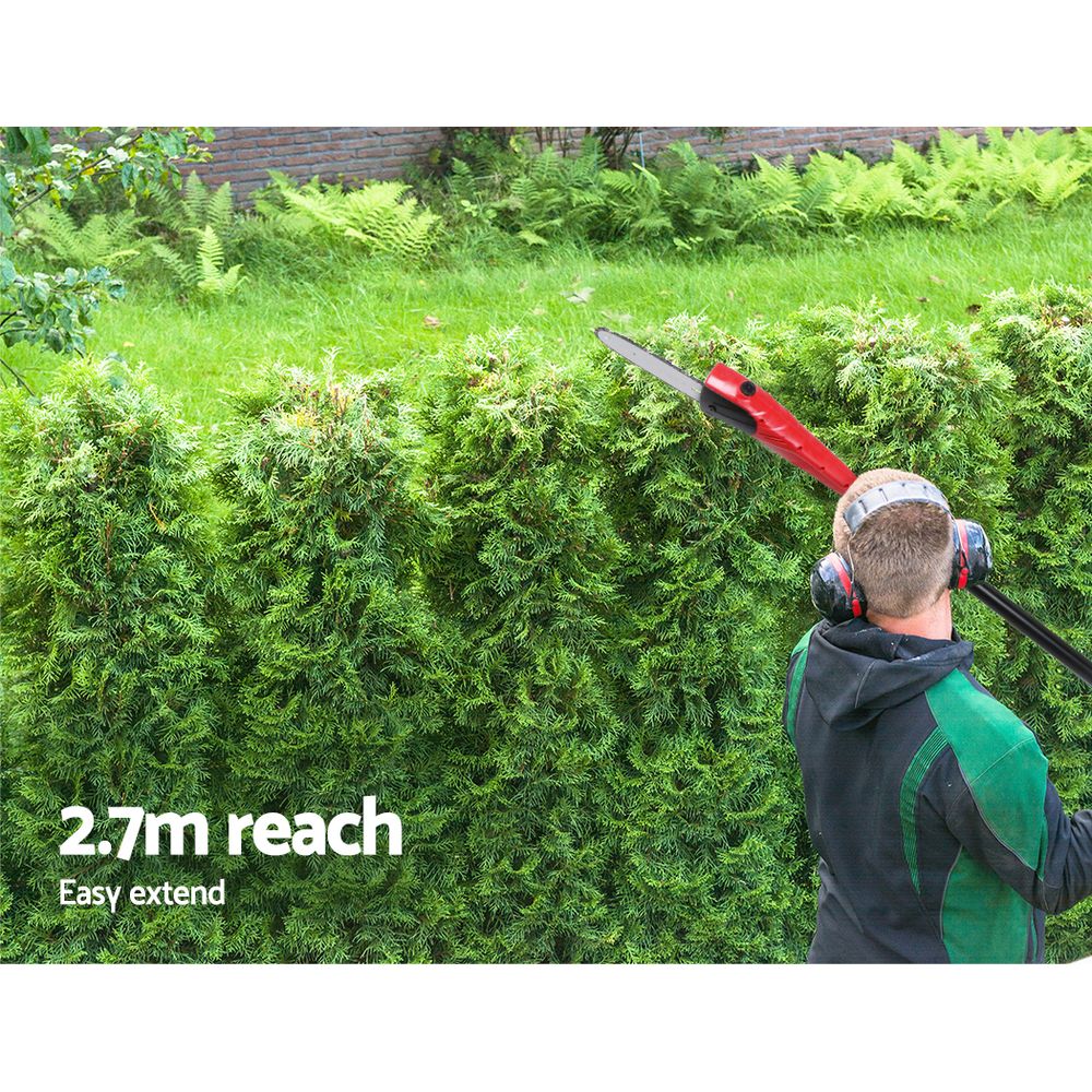 Giantz Chainsaw Trimmer Cordless Pole Chain Saw 8in 20V Battery 2.7m Reach PCAW-20V-SAWTM