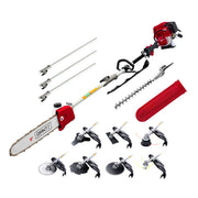 Giantz 4 Stroke Pole Chainsaw Petrol Hedge Trimmer Tree Pruner 12'' 9 In 1 PCAW-4S-40CC-GSAW