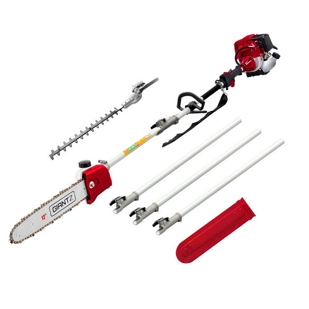 Giantz 31cc Pole Chainsaw 4 Stroke Petrol Tree Pruner Saw 12 Inch Bar Long Reach PCAW-4S-40CC-PART