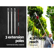 Giantz Pole Chainsaw 2 Stroke Petrol Tree Pruner Long Reach Saw 12 Inch Bar 2 In 1 PCAW-62CC-TM
