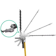 Giantz Pole Chainsaw 2 Stroke Petrol Tree Pruner Long Reach Saw 12 Inch Bar 2 In 1 PCAW-62CC-TM