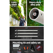 Giantz Pole Chainsaw 2 Stroke Petrol Tree Pruner Long Reach Saw 12 Inch Bar 7 In 1 PCAW-62CC-TM-GSAW